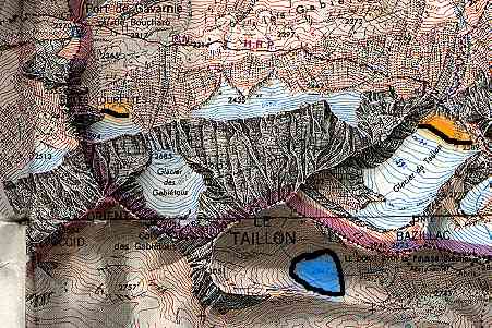 Carte du massif du Taillon